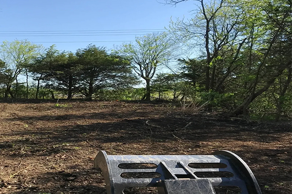 Site being cleared for demolition and future improvements