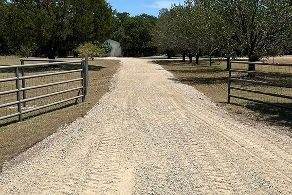 Fence row clearing or livestock arena construction on agricultural land